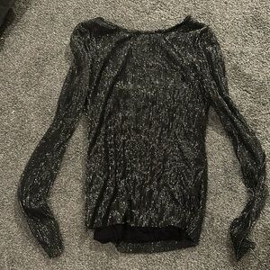 shimmer long sleeved shirt